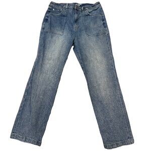 Title: Torrid High-Rise Straight “Classic Denim” Jeans – Size 16R – Medium Wash